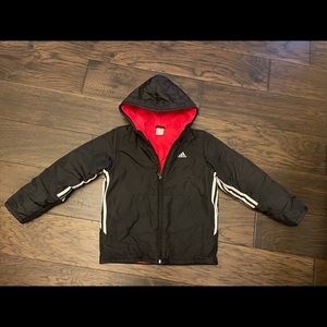 Girl's Adidas Winter Jacket size 7-8, EUC
